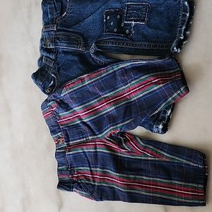 The Childrens Place,Carters,Size 3-6mons,Plaid,dark denim